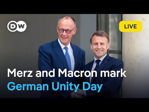 Live: Merz and Macron mark 35 years of German unity | DW News