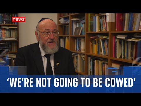 Chief rabbi on Manchester attack: ‘We’re not going to be cowed’