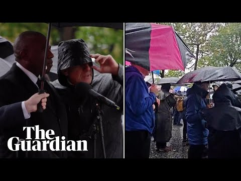 ‘Shame on you’: David Lammy heckled at Manchester  synagogue vigil