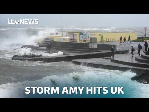 What to expect from Storm Amy as many parts of the UK are hit | ITV News