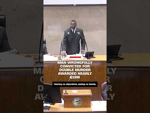 Man wrongfully convicted for double murder awarded nearly $15M