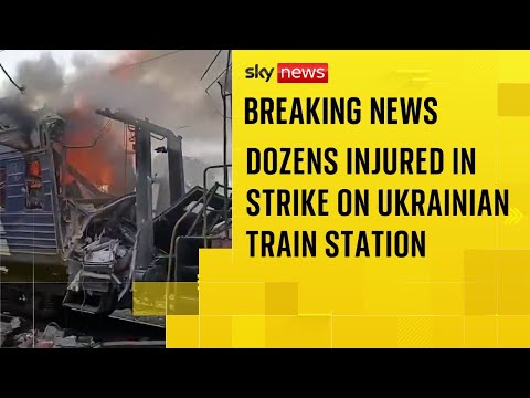 ‘Dozens injured’ after Russian drone strike on Ukrainian railway station, Zelenskyy says