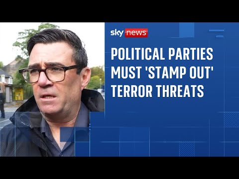 Andy Burnham: Parties must ‘unite’ to tackle threats after synagogue attack