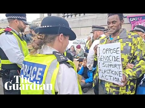 ‘I will not be silenced’: demonstrators show up against ban on Palestine Action