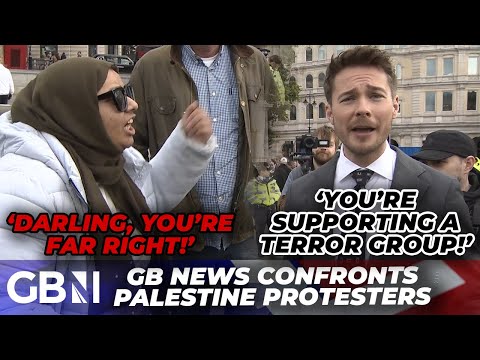 ‘Can you even define FAR-RIGHT?!’ | Alex Armstrong leaves protesters SPEECHLESS at pro-Gaza rally