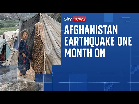 Sky News visits Afghanistan a month after deadly earthquake