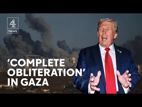 Trump says Hamas to face ‘complete obliteration’ if it stays in power in Gaza