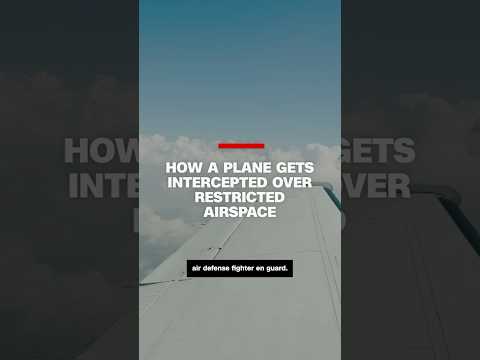 How a plane gets intercepted over restricted airspace