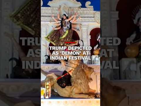 Trump depicted as ‘demon’ at Indian festival