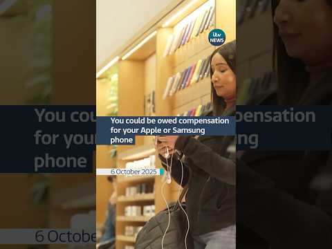 Owner of an Apple or Samsung phone? You could receive a share of a £480m payout! #shorts #itvnews