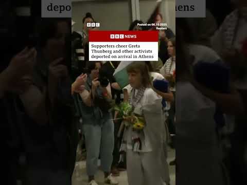 Israel deports Greta Thunberg and Gaza flotilla activists. #BBCNews