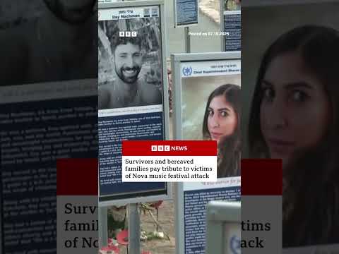 Israelis gather at memorial events, two years since Hamas’s attacks on 7 October 2023. #BBCNews