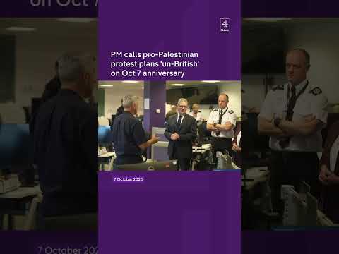 PM calls pro-Palestinian protest plans ‘un-British’ on Oct 7 anniversary