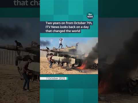 Two years on from the October 7 massacre #itvnews #october7 #gaza #israel #shorts