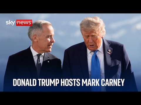Donald Trump hosts Canada’s Mark Carney at White House