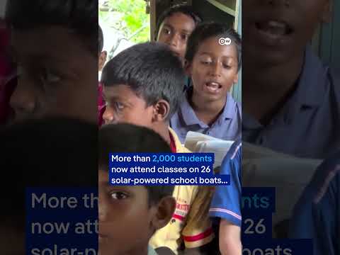 ‘Boat schools’ help educate children in Bangladesh | DW News