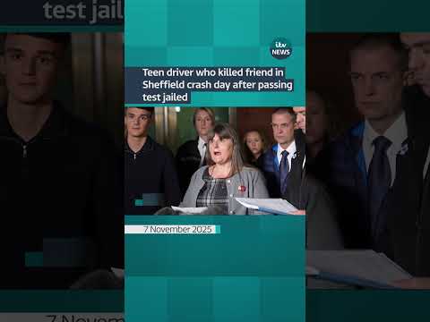 Teen driver who killed friend in Sheffield crash day after passing test jailed #shorts #itvnews