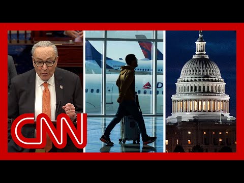 Schumer outlines Democrat offer to end shutdown as airlines cancel Saturday flights