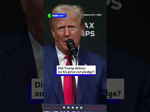 Did Trump deliver on his price cut pledge? #Groceries #DonaldTrump #BBCNews