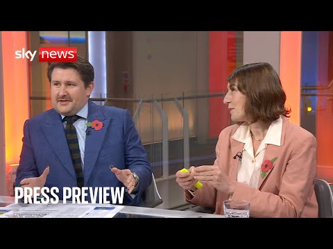 Sky News Press Preview | Benedict Spence and Zoe Williams | Friday 7 November 2025
