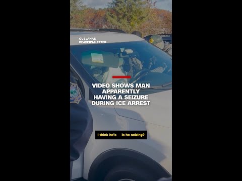 Video shows man apparently having a seizure during ICE arrest