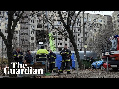 Dnipro residents rescued from tower block after fatal Russian drone strike