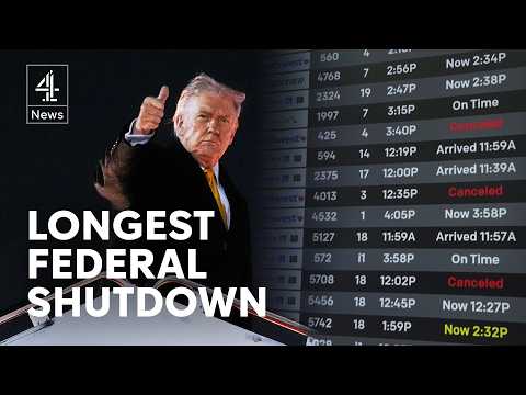 Flights cancelled as longest US shutdown ever continues