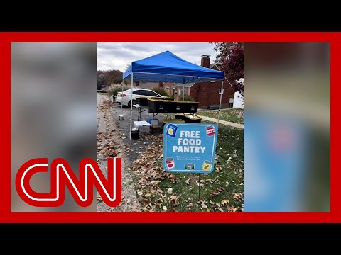Pennsylvania father starts food bank in his front yard