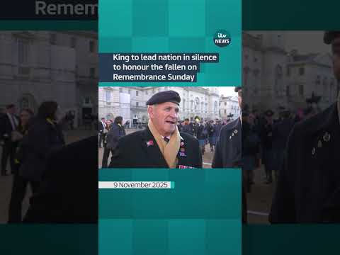 King to lead nation in silence to honour the fallen on Remembrance Sunday #itvnews #news