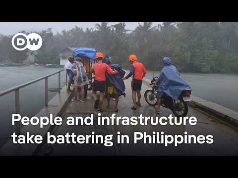 At least two dead as Super Typhoon Fung-wong lashes Philippines | DW News