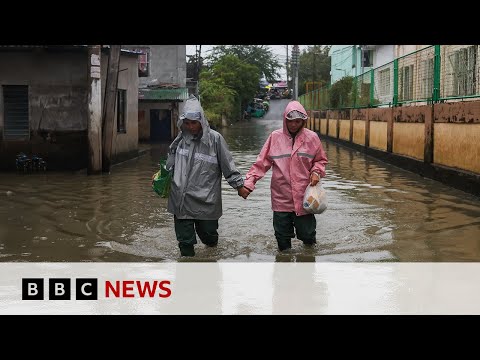 Super Typhoon Fung-wong makes landfall in Philippines | BBC News
