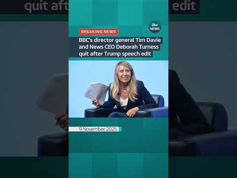 BBC’s director general Tim Davie and News CEO Deborah Turness quit after Trump speech edit #itvnews