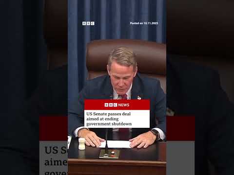 US senate passes deal aimed at ending government shutdown. #US #BBCNews