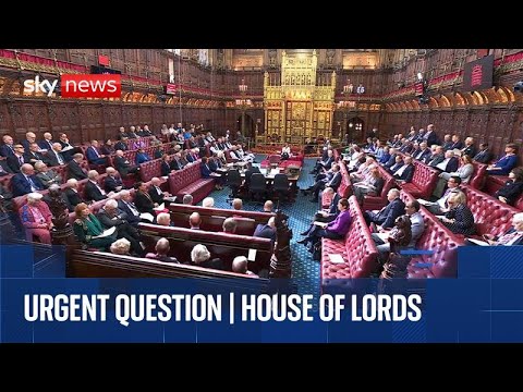 Urgent question in the Lords on accidental prison releases