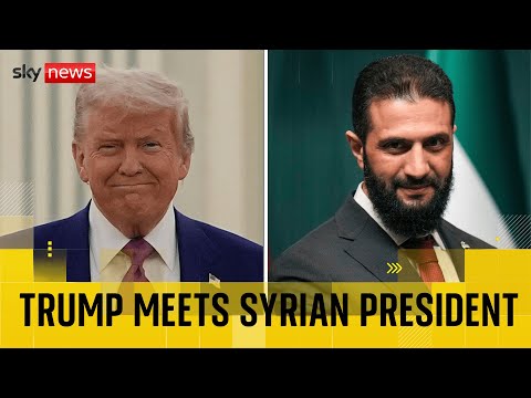 Trump hosts Syrian president at the White House