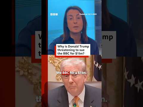 Why is Donald Trump threatening to sue the BBC for $1bn? #DonaldTrump #BBCNews