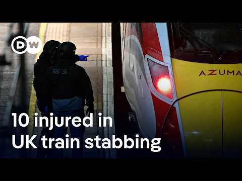 Two men arrested after mass stabbing attack on London-bound train | DW News