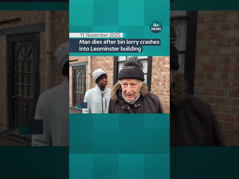 Man dies after bin Lorry crashes into Leominster building