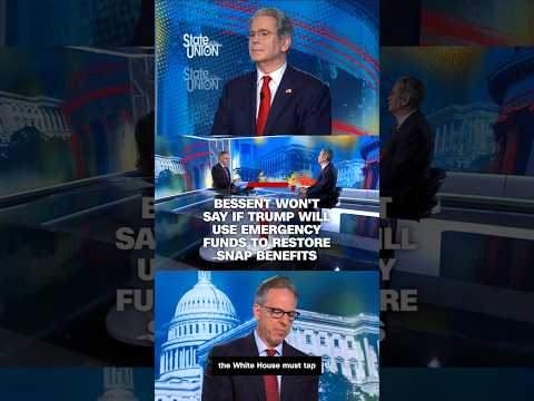 Bessent won’t say whether Trump will use emergency funds to restore SNAP benefits