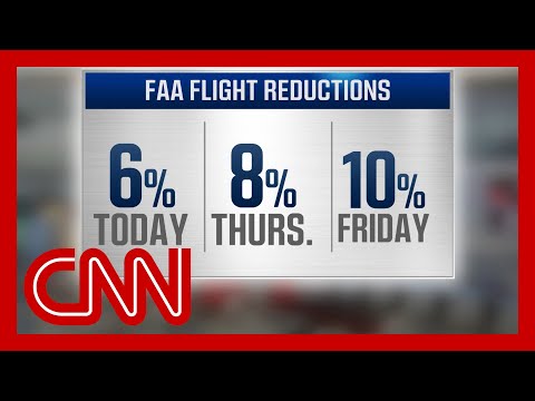 FAA increases flight cuts as Trump threatens to dock pay of ATC workers who call out