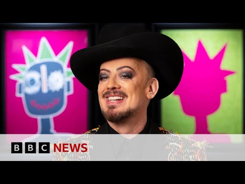 Boy George: ‘I’ve sold loads of Madonna paintings – but I’m not her biggest fan’ | BBC News
