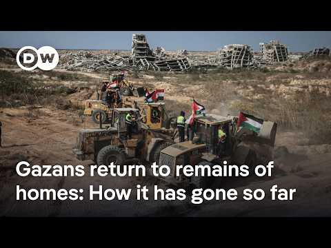Gazans try to settle in ruins as ceasefire limps on | DW News