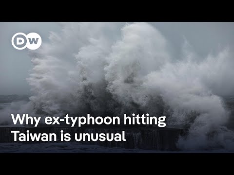 Remains of deadly typhoon to hit Taiwan | DW News