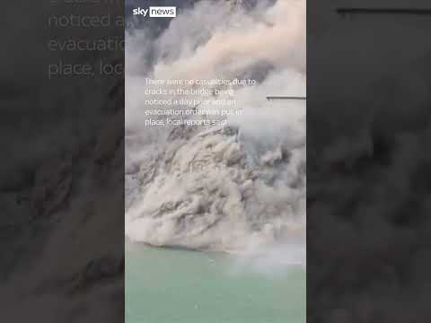 Newly opened bridge collapses