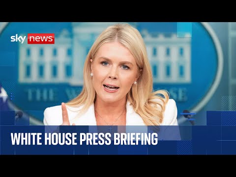 Karoline Leavitt holds White House press briefing