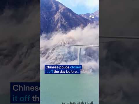 Watch part of China’s Hongqi Bridge collapse, no casualties | DW News