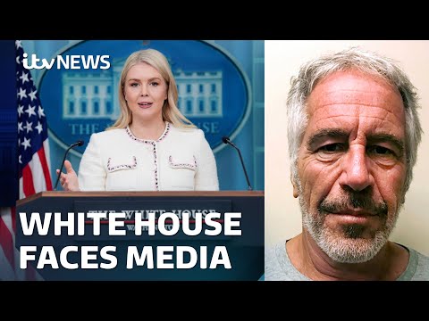 LIVE: Trump’s Press Secretary faces questions over bombshell Epstein emails | ITV News
