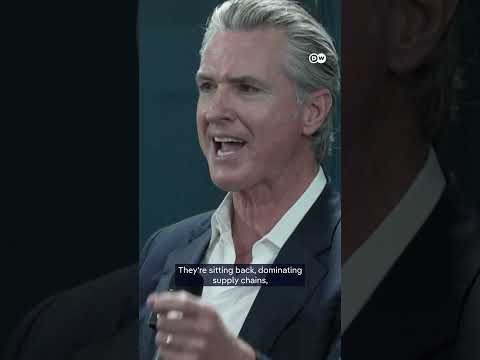 US California Governor Gavin Newsom criticizes Trump at climate summit | DW News