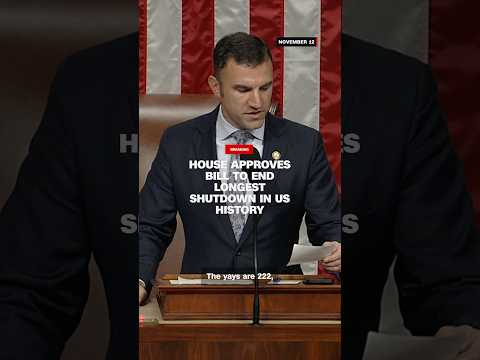 House approves bill to end longest shutdown in US history