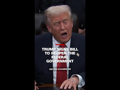 Trump signs bill to reopen the federal government